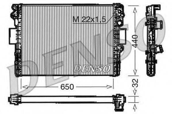 DENSO DRM12005 Радіатор, охолодження двигуна