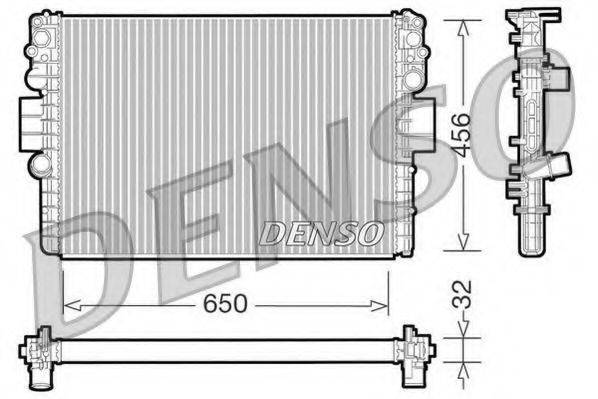 DENSO DRM12006 Радіатор, охолодження двигуна