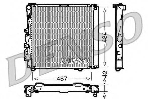 DENSO DRM17053 Радіатор, охолодження двигуна