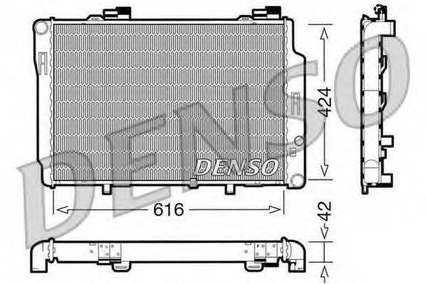 DENSO DRM17072 Радіатор, охолодження двигуна