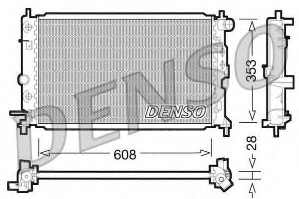 DENSO DRM20026 Радіатор, охолодження двигуна