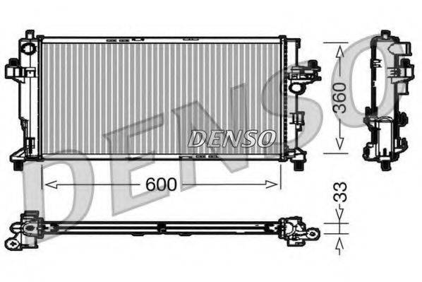 DENSO DRM20039 Радіатор, охолодження двигуна