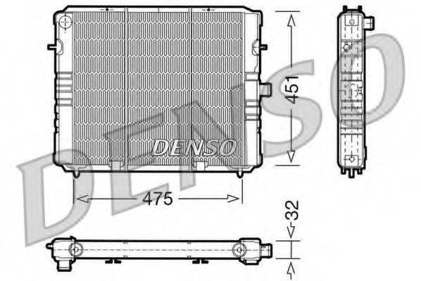 DENSO DRM20076 Радіатор, охолодження двигуна