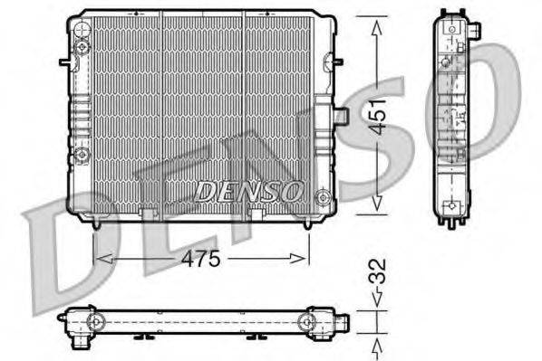 DENSO DRM20077 Радіатор, охолодження двигуна