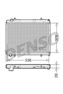 DENSO DRM21035 Радіатор, охолодження двигуна