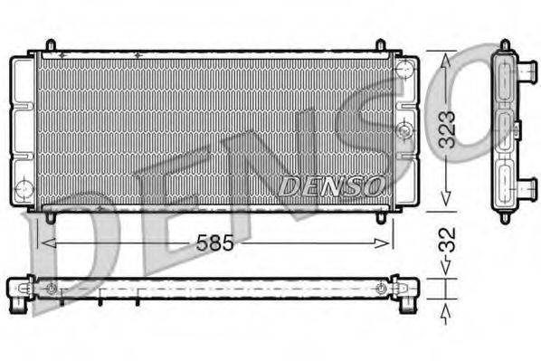 DENSO DRM24011 Радіатор, охолодження двигуна