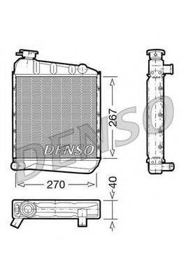 DENSO DRM24030 Радіатор, охолодження двигуна