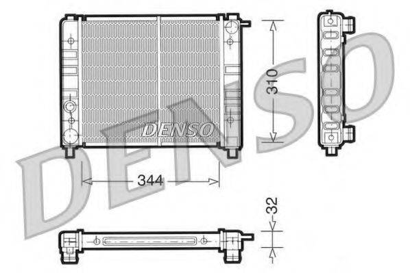 DENSO DRM26003 Радіатор, охолодження двигуна