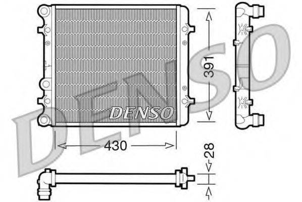 DENSO DRM32002 Радіатор, охолодження двигуна