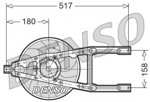 DENSO DER09012 Вентилятор, охолодження двигуна