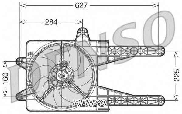 DENSO DER09013 Вентилятор, охолодження двигуна