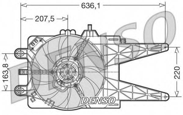 DENSO DER09015 Вентилятор, охолодження двигуна