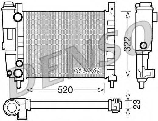 DENSO DRM09144 Радіатор, охолодження двигуна