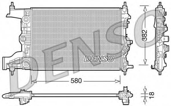 DENSO DRM20099 Радіатор, охолодження двигуна