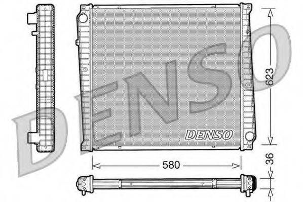 DENSO DRM23017 Радіатор, охолодження двигуна