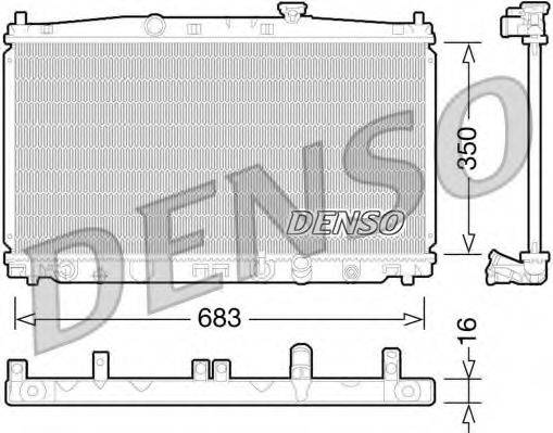 DENSO DRM40032 Радіатор, охолодження двигуна