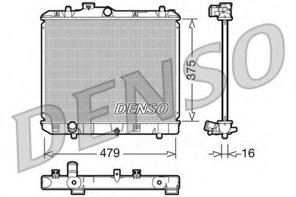 DENSO DRM47004 Радіатор, охолодження двигуна