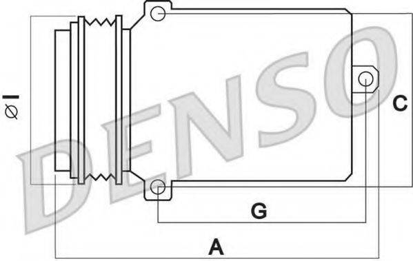 DENSO DCP05019 Компресор, кондиціонер