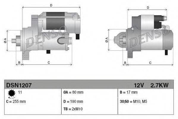 DENSO DSN1207 Стартер