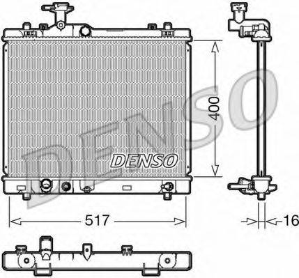 DENSO DRM47033 Радіатор, охолодження двигуна