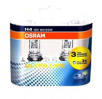 OSRAM 64193ULTHCB Лампа розжарювання, фара далекого світла; Лампа розжарювання, основна фара; Лампа розжарювання, протитуманна фара; Лампа розжарювання, основна фара; Лампа розжарювання, фара далекого світла; Лампа розжарювання, протитуманна фара