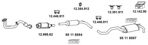 EBERSPACHER 121500 Система випуску ОГ