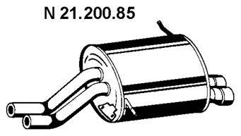 EBERSPACHER 2120085 Глушник вихлопних газів кінцевий