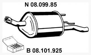 EBERSPACHER 0809985 Глушник вихлопних газів кінцевий