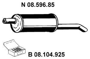 EBERSPACHER 0859685 Глушник вихлопних газів кінцевий