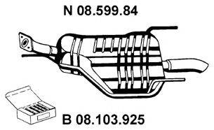 EBERSPACHER 0859984 Глушник вихлопних газів кінцевий