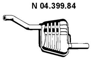 EBERSPACHER 0439984 Глушник вихлопних газів кінцевий