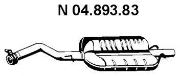 EBERSPACHER 0489384 Глушник вихлопних газів кінцевий