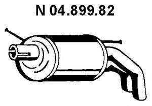 EBERSPACHER 0489982 Глушник вихлопних газів кінцевий