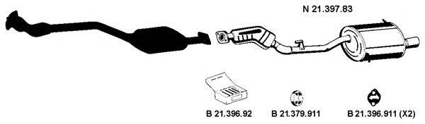 EBERSPACHER 212213 Система випуску ОГ