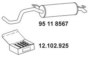 EBERSPACHER 95118567 Глушник вихлопних газів кінцевий