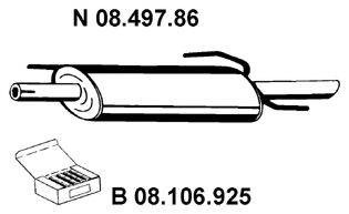 EBERSPACHER 0849786 Глушник вихлопних газів кінцевий