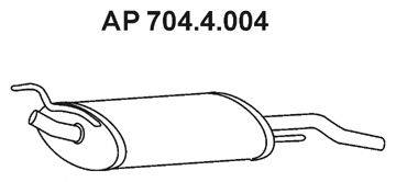 EBERSPACHER 7044004 Глушник вихлопних газів кінцевий