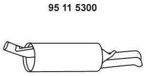 EBERSPACHER 95115300 Глушник вихлопних газів кінцевий