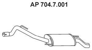 EBERSPACHER 7047001 Глушник вихлопних газів кінцевий