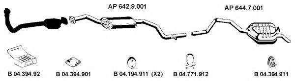 EBERSPACHER AP2171 Система випуску ОГ