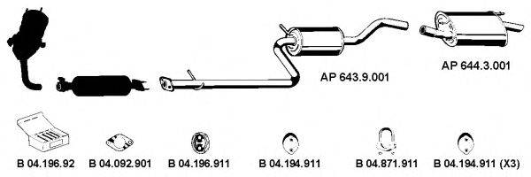 EBERSPACHER AP2175 Система випуску ОГ