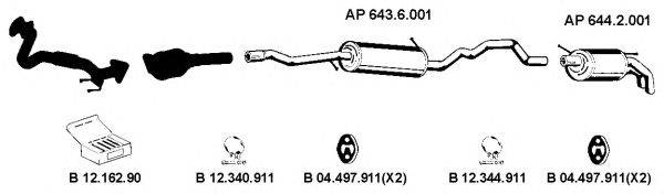 EBERSPACHER AP2182 Система випуску ОГ