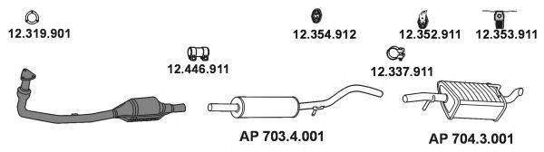 EBERSPACHER AP2446 Система випуску ОГ