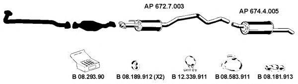 EBERSPACHER AP2222 Система випуску ОГ