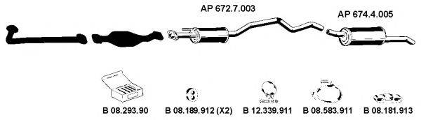 EBERSPACHER AP2223 Система випуску ОГ