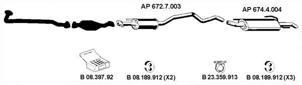 EBERSPACHER AP2252 Система випуску ОГ