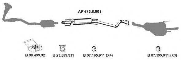 EBERSPACHER AP2291 Система випуску ОГ