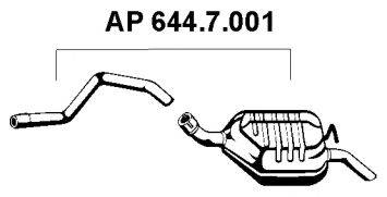 EBERSPACHER 6447001 Глушник вихлопних газів кінцевий