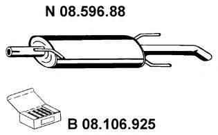 EBERSPACHER 0859688 Глушник вихлопних газів кінцевий