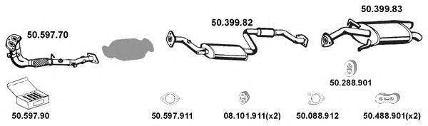 EBERSPACHER 502061 Система випуску ОГ